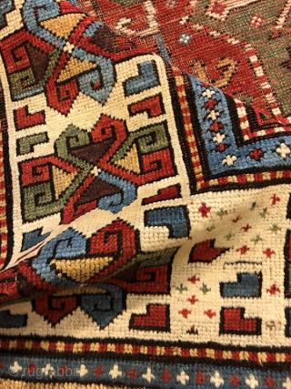 Early kazak rug 245x153 cm                            