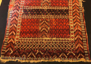 Early antique yamut ensi rug 145 x 110 cm                        