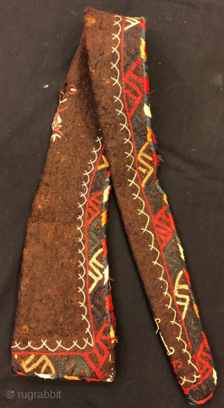 Antique Kyrgyzstan Wool Embroideri Handmade Felt For Hunter Rifle Cover ,

Wall Hanging 135x16cm                    