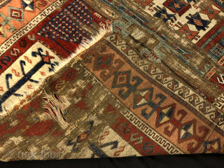 Antique anatolian kurdish rug 186x124 cm                           