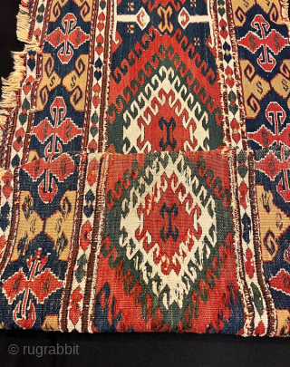 Antique shasavan mafrash panel 100 x 44 cm                         