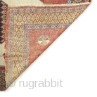 ca 1900 Senneh rug with interesting animal motifs. Even wear and damages as shown on the picture. 

195x140 cm.              