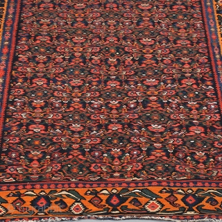 Senneh kilim with a happy border. 
Size 2,02 x 1,34 meters 

                     