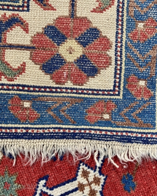 Caucasian Dagestan Kuba Afshan rug in very good condition. 100x152 cm (40”x 60”). Shiny colors, great weave!                