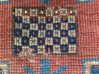 Kazak Karatchopf, 1900, 1,2 m x 2,3 m. Colors great!

Bundle of Kazaks Karatchopf and Fachralo available. See my other listing.             