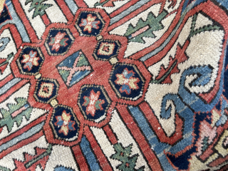 Heriz Karadja 1920, 152x188 cm. Bright colors, vegetable dyes, harmony.                       