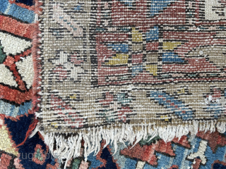 Heriz Karadja 1920, 152x188 cm. Bright colors, vegetable dyes, harmony.                       