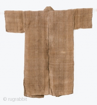 This is an Antique Japanese Bashofu Noragi, Banana Fiber Work Jacket

This is an antique striped bashofu noragi, or work jacket.

Kijōka-bashōfu is the Japanese craft of making cloth from the bashō or Japanese  ...