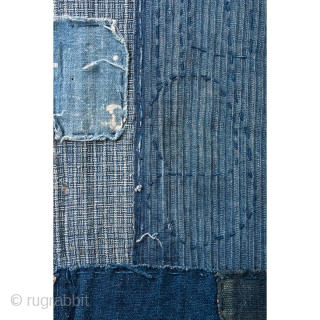 Meiji Boro Futon - Indigo, Stripes and Lattices


This is a wonderful antique Japanese boro futon cover from the early Meiji period (late 19th century). 


There are four panels to this boro futonji,  ...