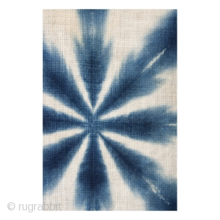 This is a striking shibori dyed han juban, which is often worn underneath a kimono. Shibori is a Japanese dying technique where patterns are made by binding, stiching, folding, twisting, and compressing  ...