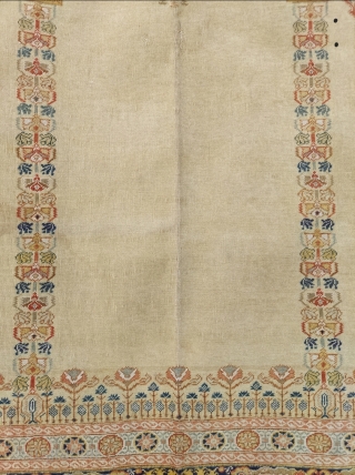 19th. Century Bursa Prayer Rug size:136 x 173 cm                        