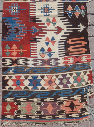 19.th century Anatolian Kilim sıze 75x300                           