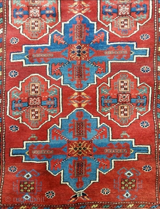 19th.Century Persian Kurdish Rug size: 112 x 210 cm                        