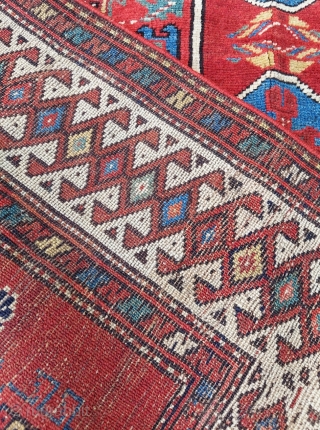 19th.Century Persian Kurdish Rug size: 112 x 210 cm                        