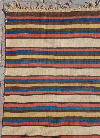 19.th century Shahsavan Kilim sıze 201x254                           