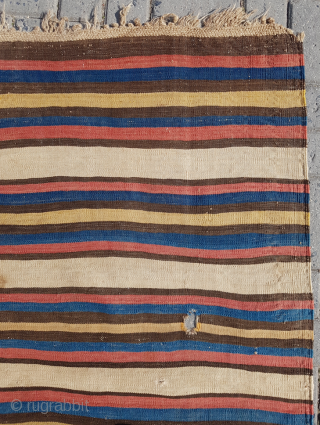 19.th century Shahsavan Kilim sıze 201x254                           