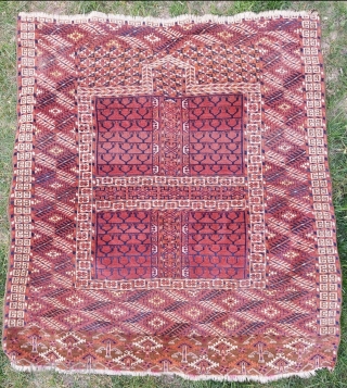 19th. Century Tekke Engin Rug size: 127 x 140                        