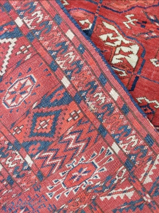 19th. Century Tekke wedding Rug size: 128 x 141                        