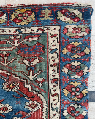 Middle of the 19th Century Bergama Rug, size 108x125 cm                       