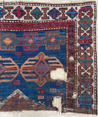 Early 19th Century Anatolian Kurdish Fragment  size 117x86                        