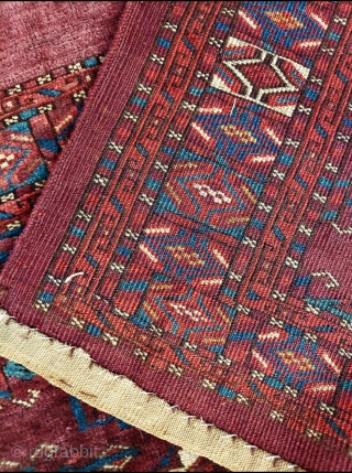 19th.Century Turkmen Tekke Torba size: 47 x 108 cm                        