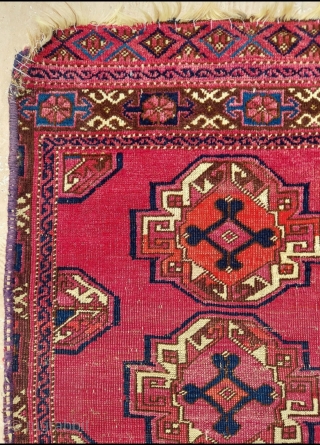 Turkmen Salor Chuval circa 1870 size: 87 x 120 cm (some synthetic colours)                    