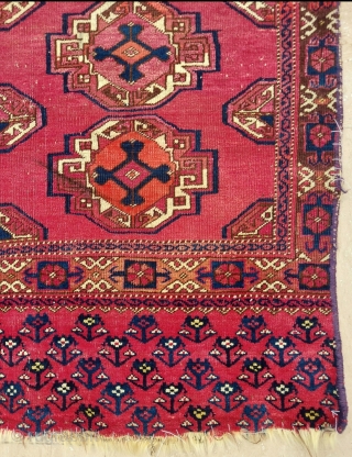 Turkmen Salor Chuval circa 1870 size: 87 x 120 cm (some synthetic colours)                    