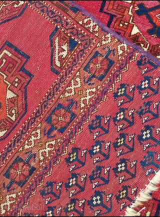 Turkmen Salor Chuval circa 1870 size: 87 x 120 cm (some synthetic colours)                    
