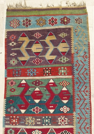 Circa 1850 Anatolian Kilim size: 75 x 385 cm                        