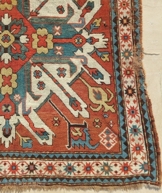 Adler Kazak Rug circa: 1870 size: 130 x 247 cm                       