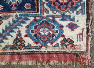 19.century Persian rug Sıze 55×70 cm                           