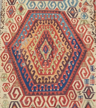 18.century Anatolian Kilim sıze 150 ×476                           