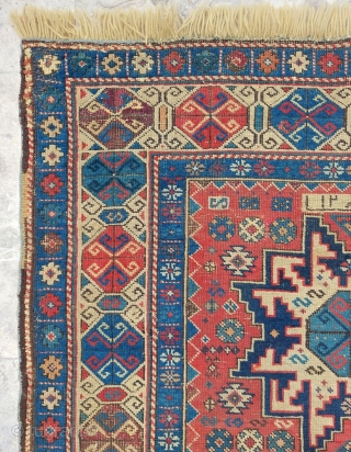 Dated 1865 Lezgi Sirvan Rug size: 98 x 150 cm                       