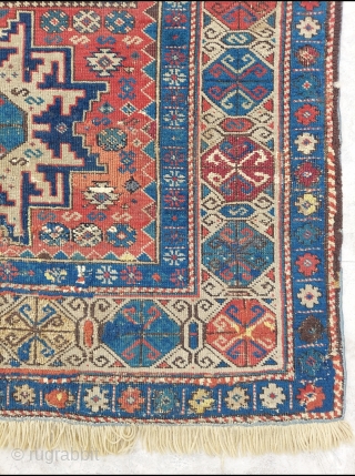 Dated 1865 Lezgi Sirvan Rug size: 98 x 150 cm                       