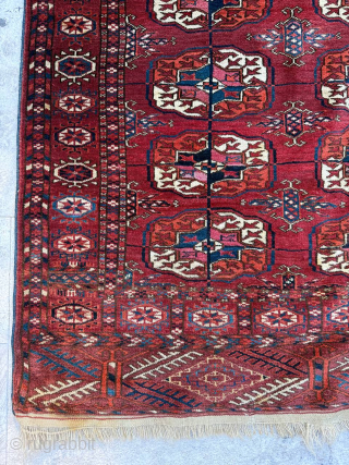 Late 19th.Century Tekke wedding Rug size: 112 x 136 cm                       