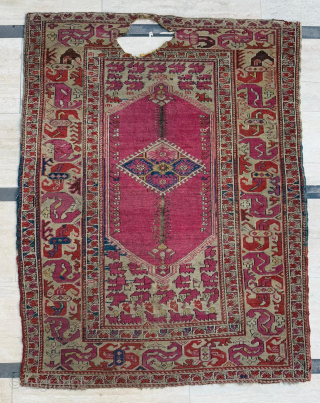 Middle of the 19th century Anatolian ghordes rug. size 103 x 135 cm. please send me directly mail.
metinrug77@gmail.com               