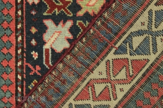 19th century Caucasian Chan-Karabagh prayer rug.  Look in your Kaffel book for its fraternal but undated twin.               