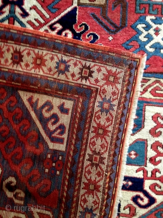 Kasim Ushag, late 19th century. 7' x 4'.  All natural dyes.  Good condition w/restorations.                 