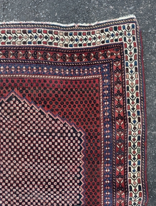Simple graphic Afshar village rug. Circa 1900. Low even pile all over.
Email- owenrugs@gmail.com                    