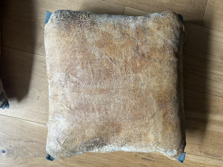 Pair of rare 18th century applique bridal pillows dated 1775. From Skane southern Sweden. Probably Vestergotland. With original calfskin backs.Eamil enquiries to owenrugs@gmail.com          