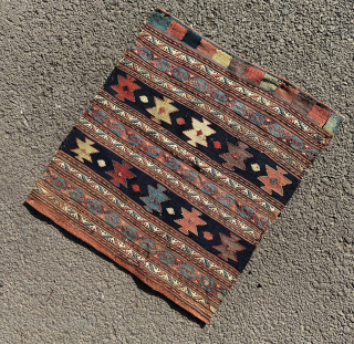 Antique north west Persian bagface. 19th century. 57x50cm. Enquiries-owenrugs@gmail.com                        