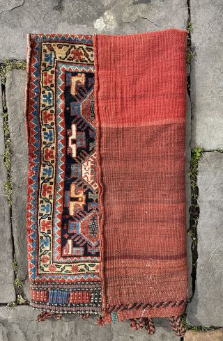 Antique khamseh bag with original back in good conditio. Email- owenrugs@gmail.com                      