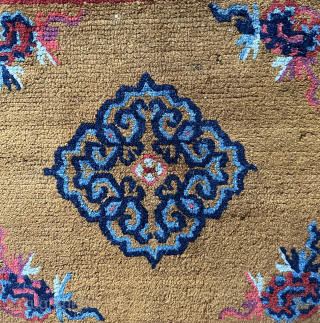 Antique Tibetan seating square. Wool foundation in good condition. Enquiries to owenrugs@gmail.com                     