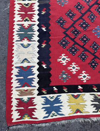 Antique Sharkoy kilim in good condition. 195x143cm                          