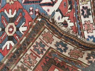 Eagle kazak. Circa 1900. Decent pile with no repairs.                        