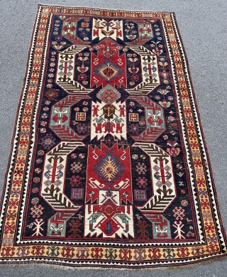 Fine antique Karabagh kazak rug. 19th century. Good condition with no repairs. Some slight corrosion to the field.
Email enquiries to owenrugs@gmail.com            