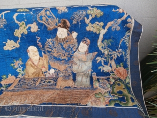 Old China Silk Textile "four season"
size cm. 140*70                         