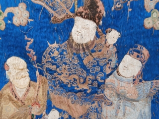 Old China Silk Textile "four season"
size cm. 140*70                         