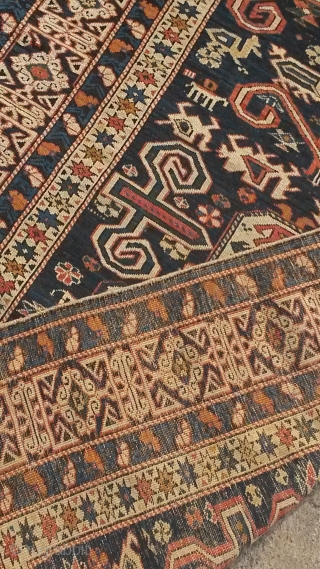 Blue ground Caucasian Perepedil rug
size : cm. 160*110
Overall very good condition
p.cat                      