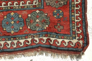 An Antique Kazak fragment, cut and reduced, you can see on the last two pictures.

size is 208 x 112 cm             